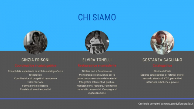 Chi siamo- il team Archivi Fotografici